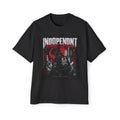 Independent Streetwear Tee — Red Samurai Graphic Men’s Oversized T-Shirt