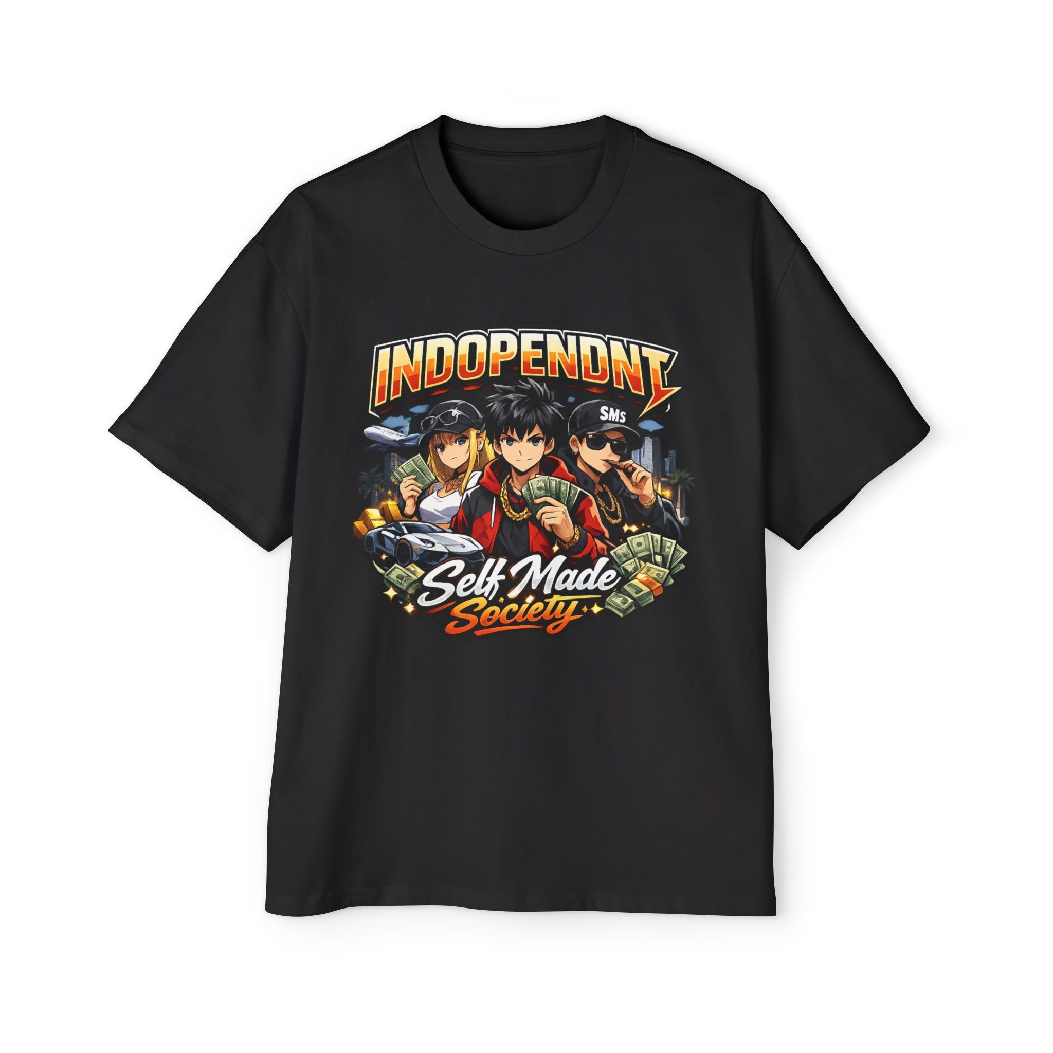 Independent Self-Made Society Tee — Anime Streetwear Graphic T-Shirt