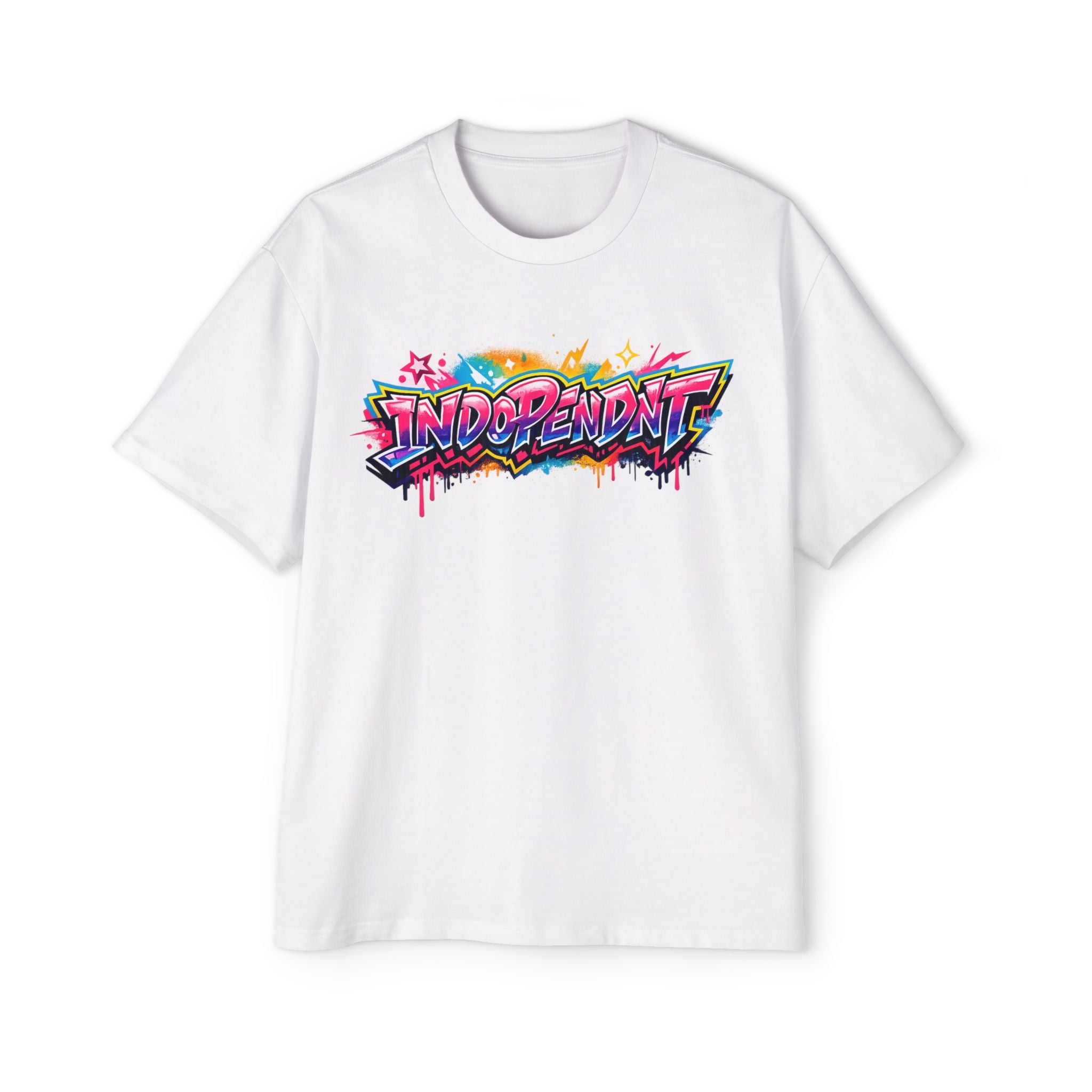 Graphic Tee — 'Independent' Colorful Graffiti Streetwear