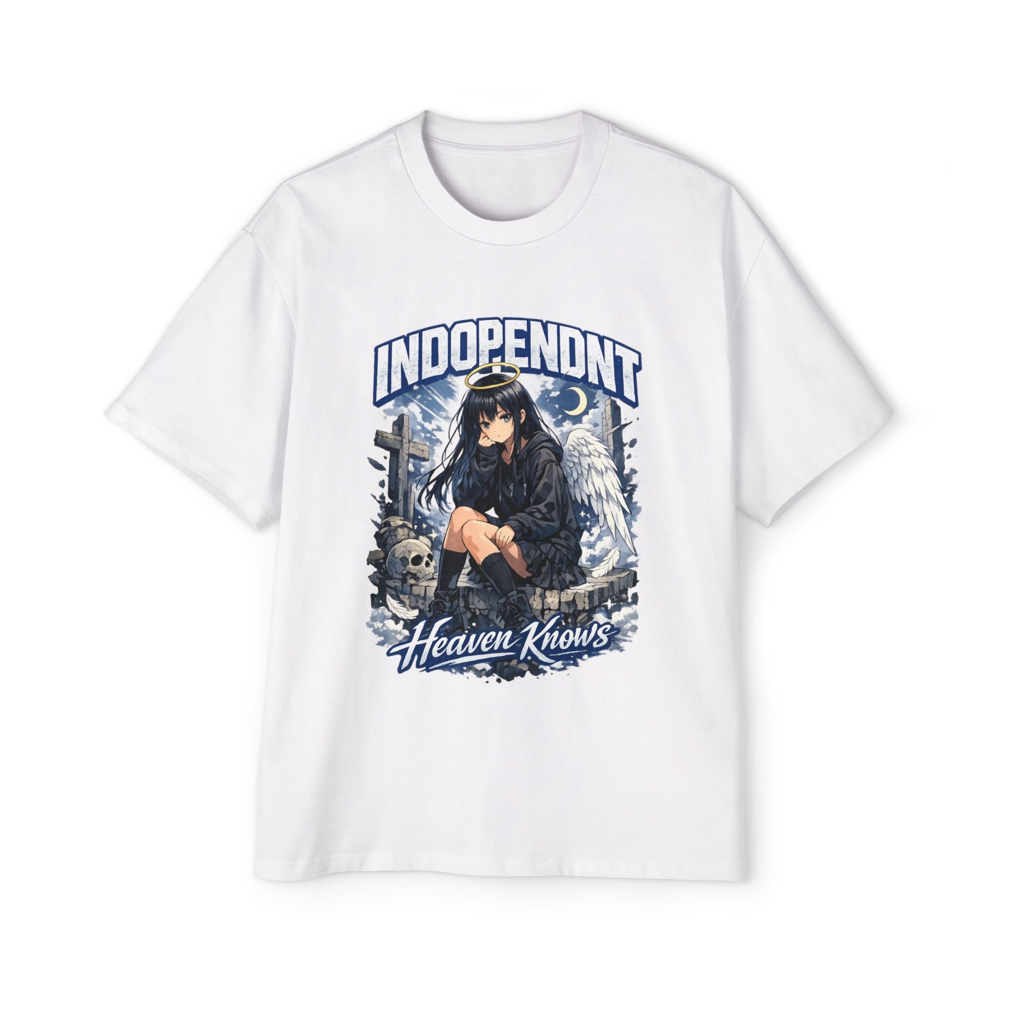 Graphic Tee - 'Independent Heaven Knows' Anime Angel Design