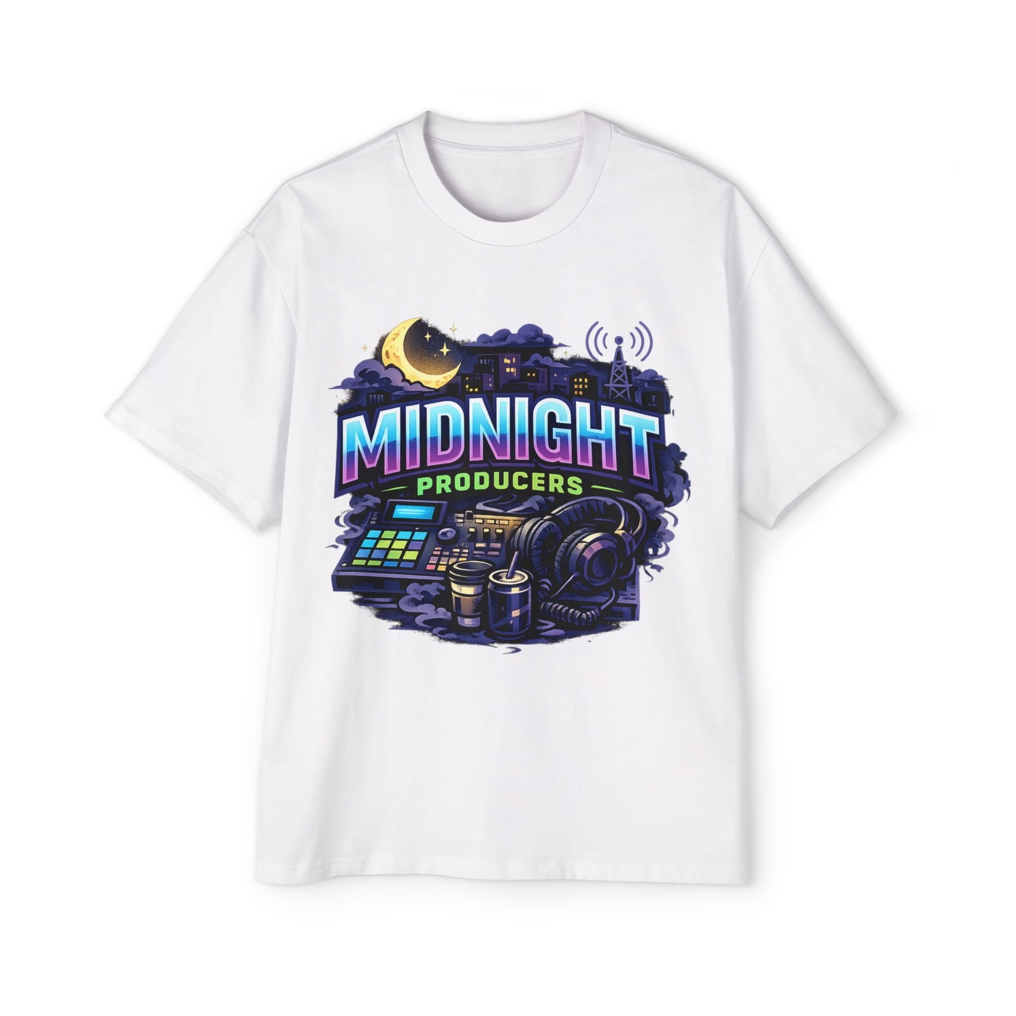 Midnight Producers Graphic Tee — Music Producer T-Shirt