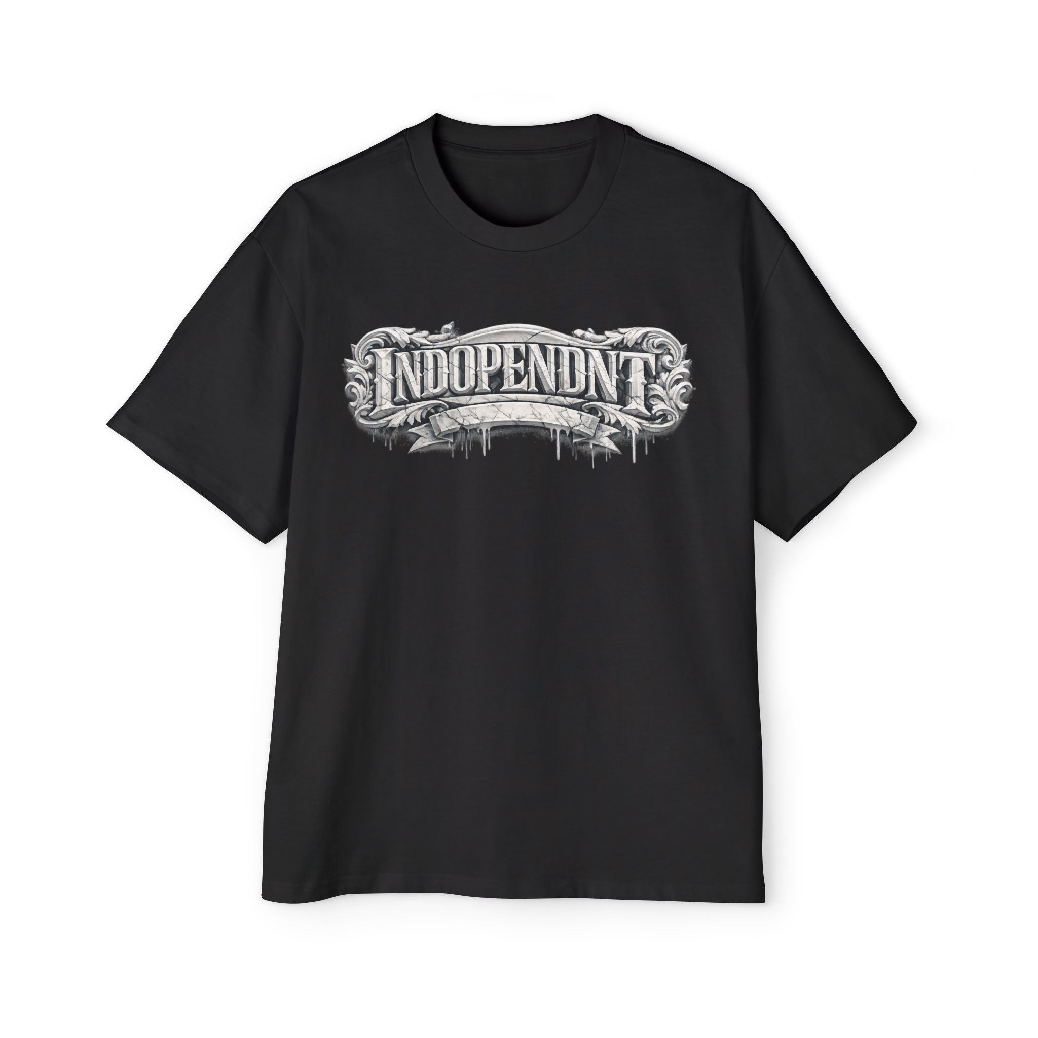 Independent Graphic Tee — Men's Oversized Red T‑Shirt