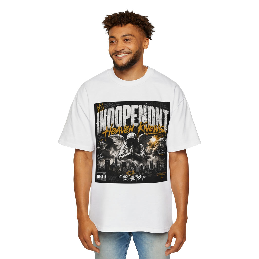 Independent 'Heaven Knows' Graphic Tee — Vintage Rock Album Art Shirt