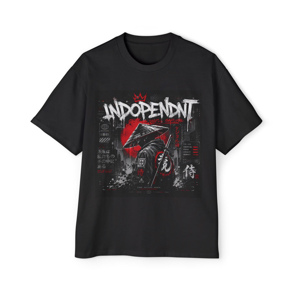 Independent Samurai Graphic Tee — Streetwear Oversized Men's T-Shirt