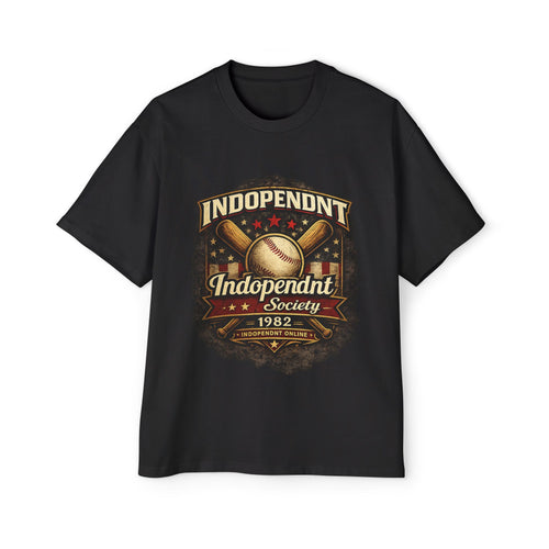 Baseball Emblem Tee — Independent Society 1982 Vintage Graphic Shirt