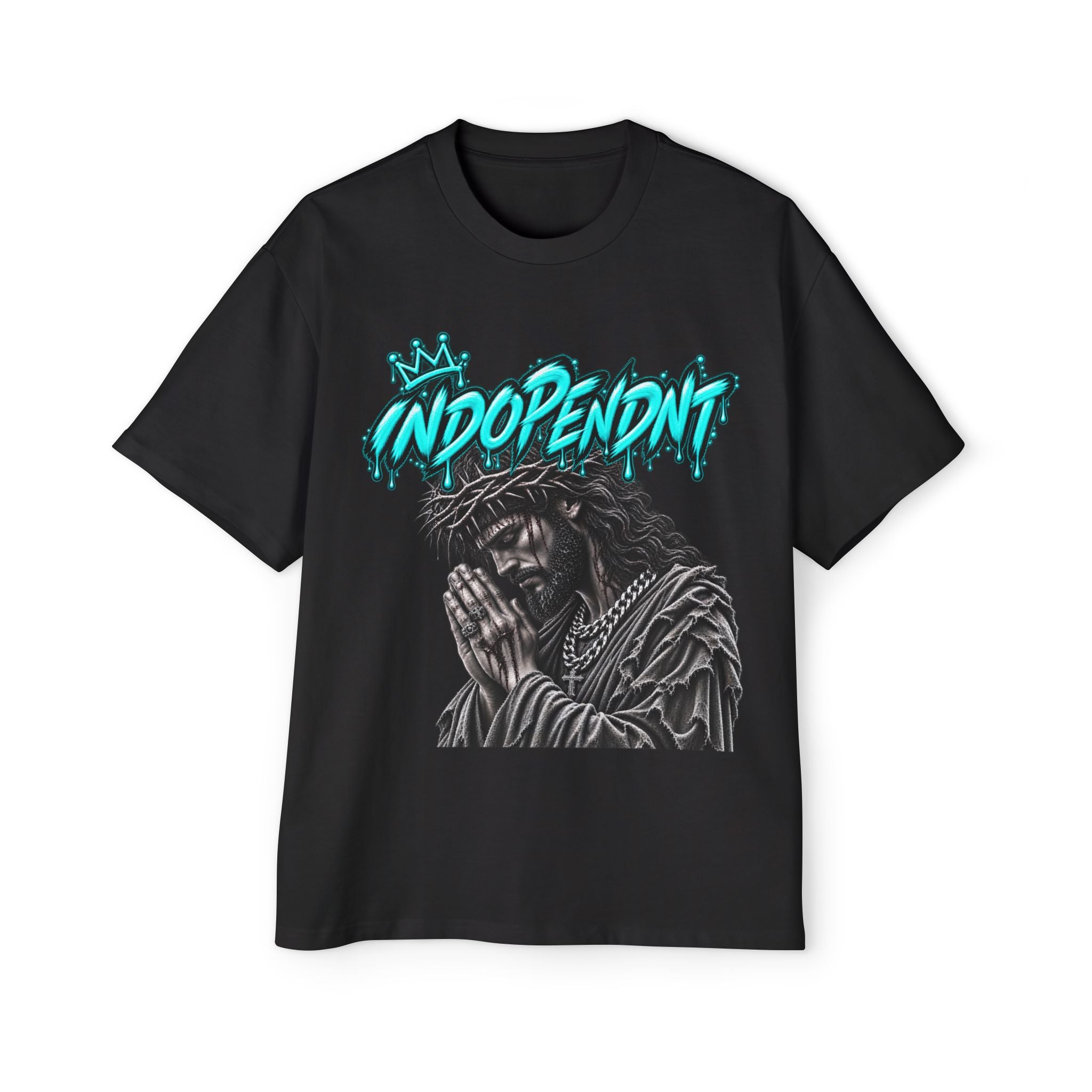 Independent Praying Jesus Graphic Tee — Oversized Men’s Streetwear