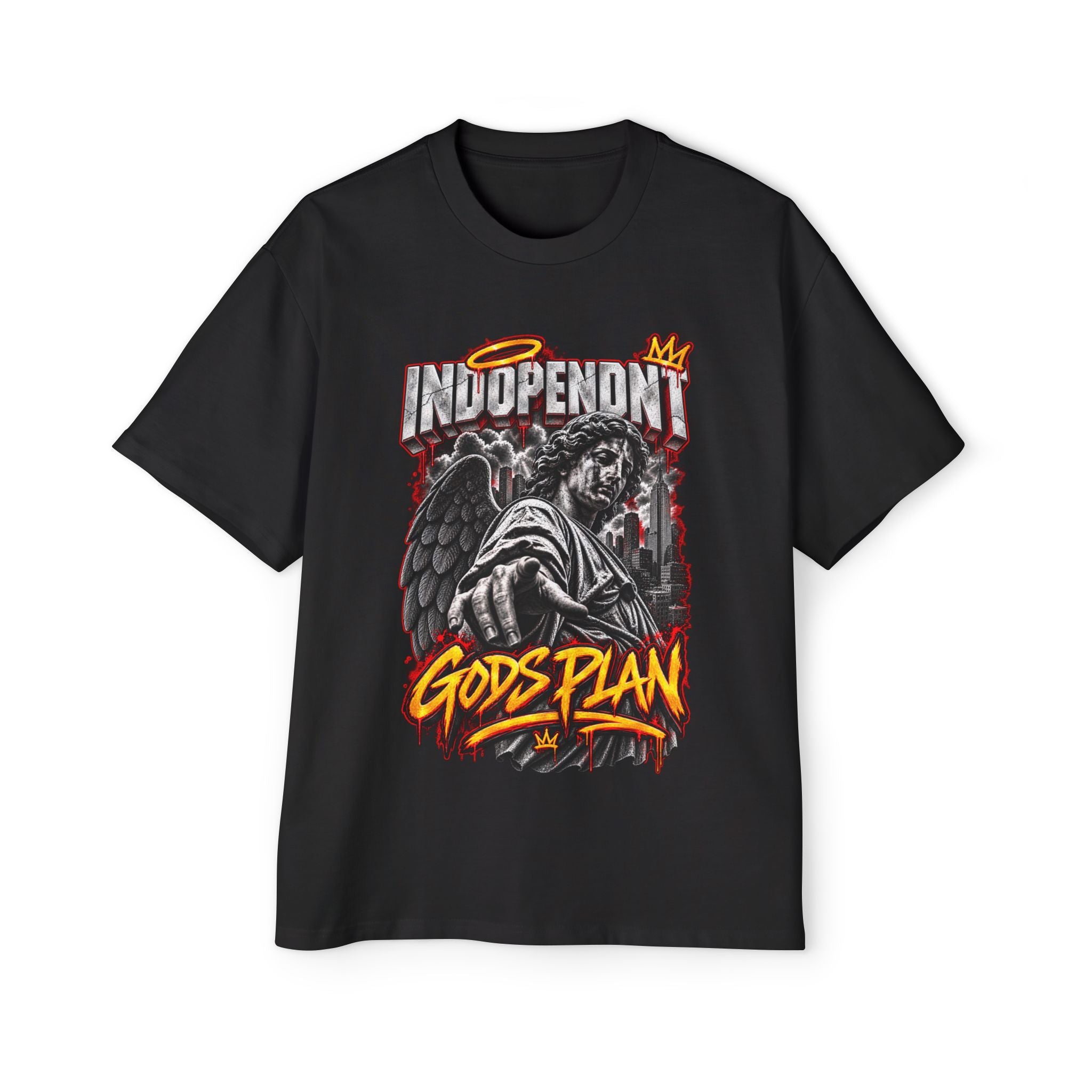 God's Plan Angel Graphic Tee — 'Independent' Streetwear Men’s T-Shirt