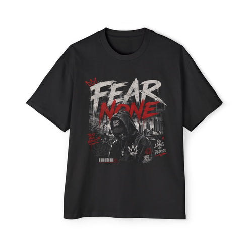 Fear None Graphic Tee — Men's Oversized Streetwear T-Shirt