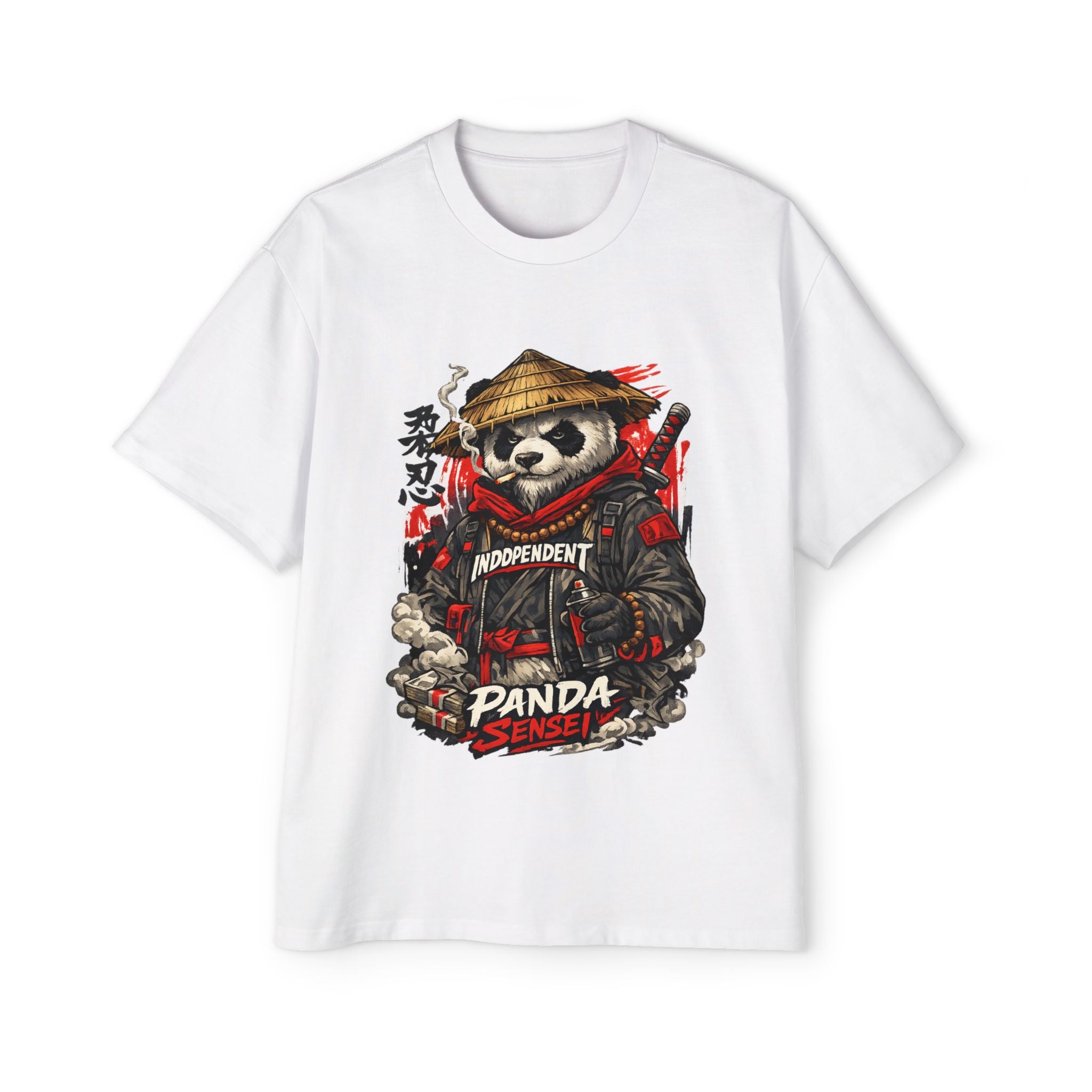 Panda Sensei Tee — Samurai Panda Graphic T-Shirt