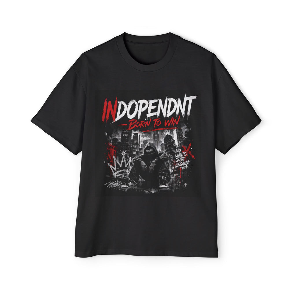 Indoependnt Born to Win Graphic Tee — Men’s Oversized Urban Streetwear
