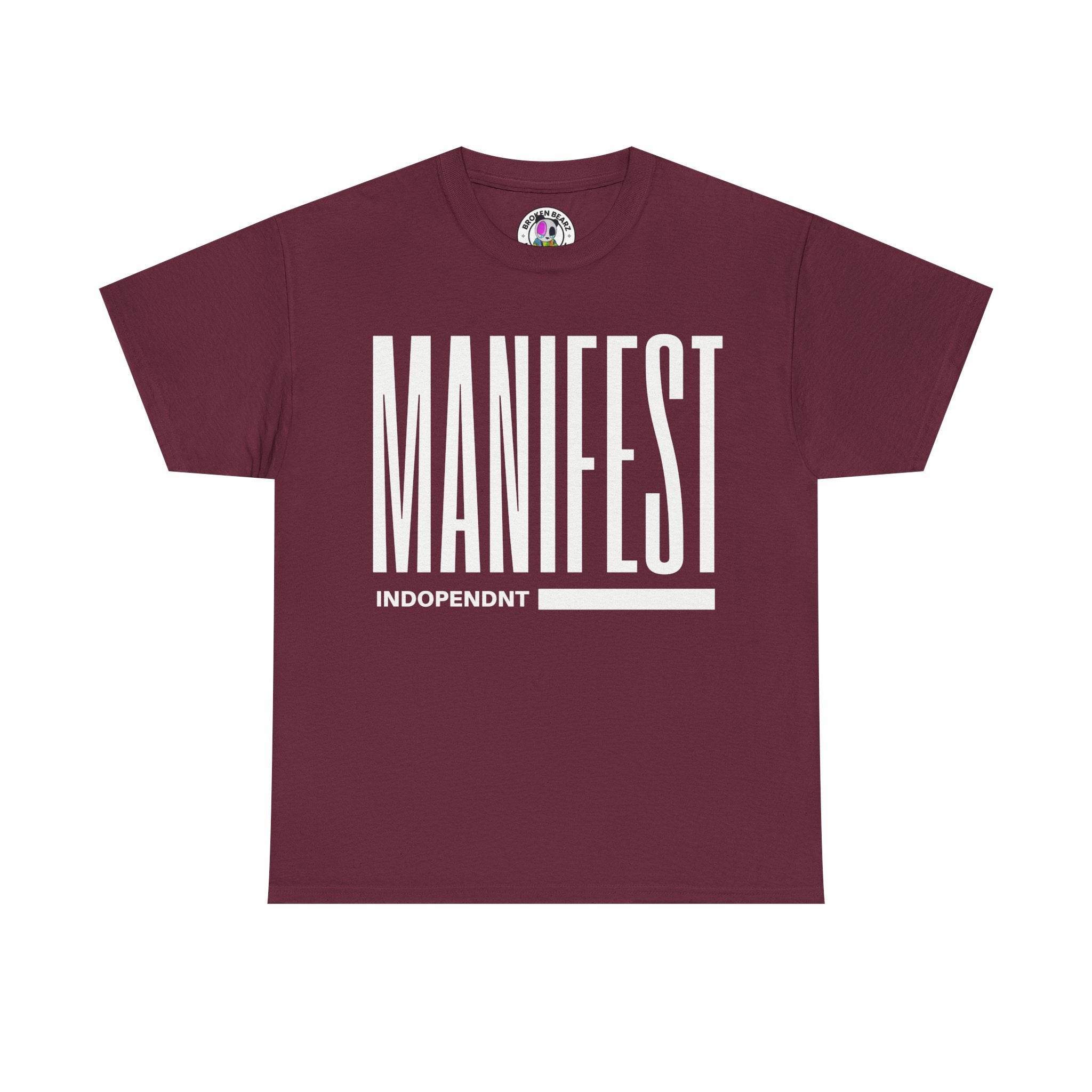 Manifest Graphic Tee — "MANIFEST" Bold Typography Motivational T‑Shirt