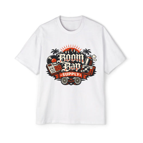 Boom Bang Supply Graphic Tee — Retro DJ Music Streetwear T-Shirt