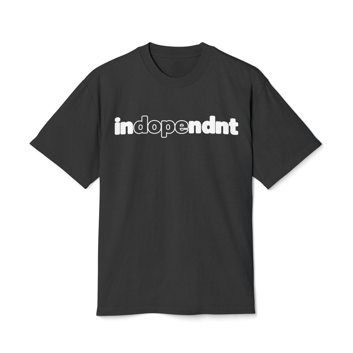 Indopendnt Logo Tee — Minimalist Neutral Graphic T-Shirt