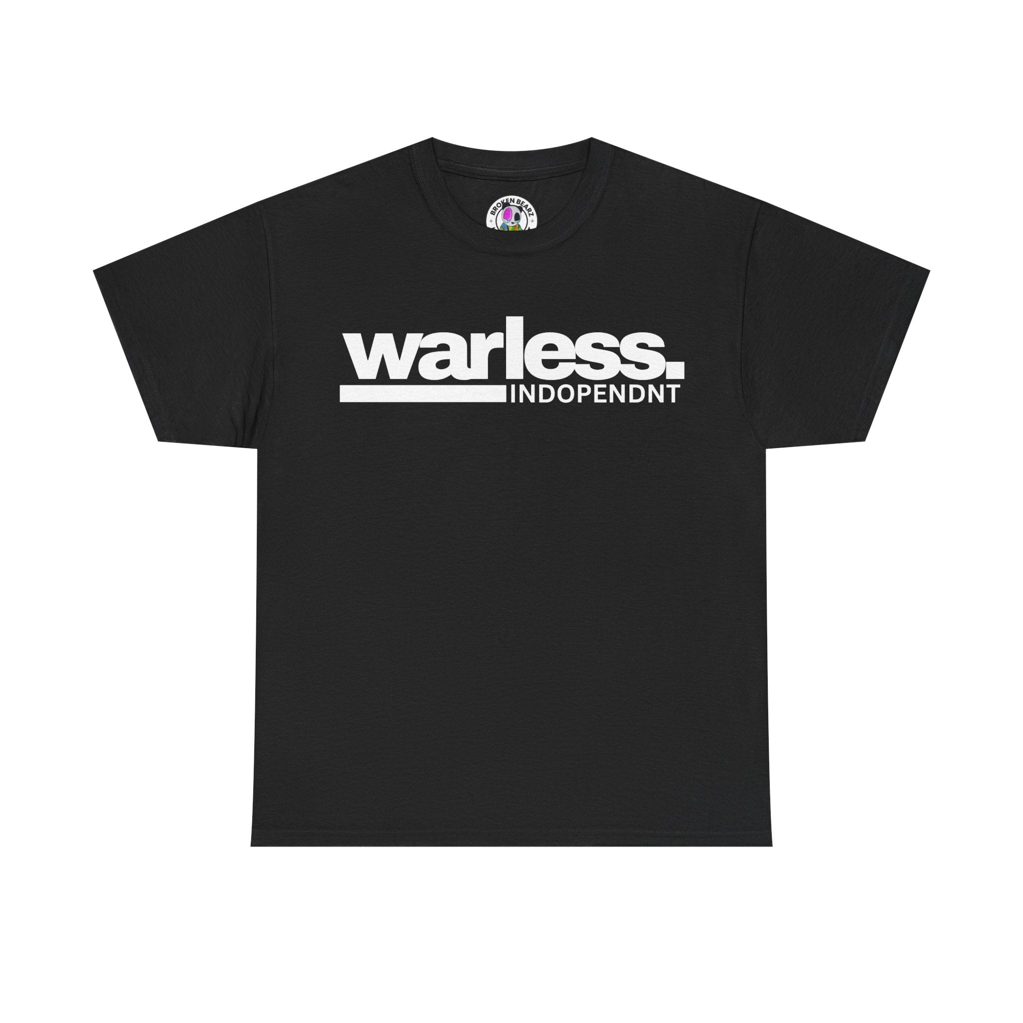 Warless Independent Logo Tee — Graphic Black Streetwear T-Shirt