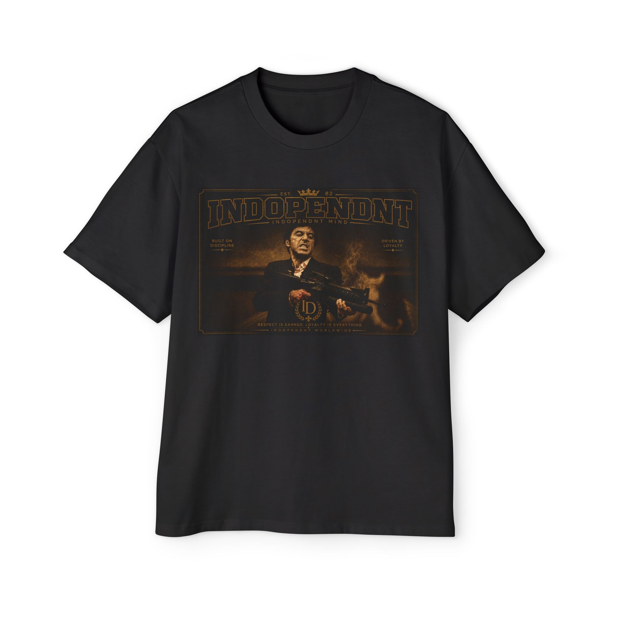 Independent Vintage Movie Poster Tee — 'Independent' Graphic Men’s Oversized T‑Shirt