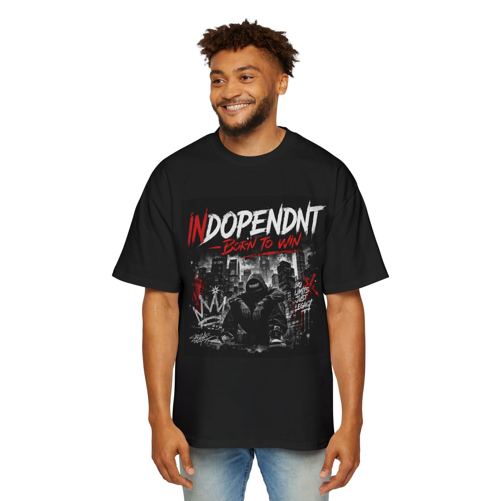 Indoependnt Born to Win Graphic Tee — Men’s Oversized Urban Streetwear