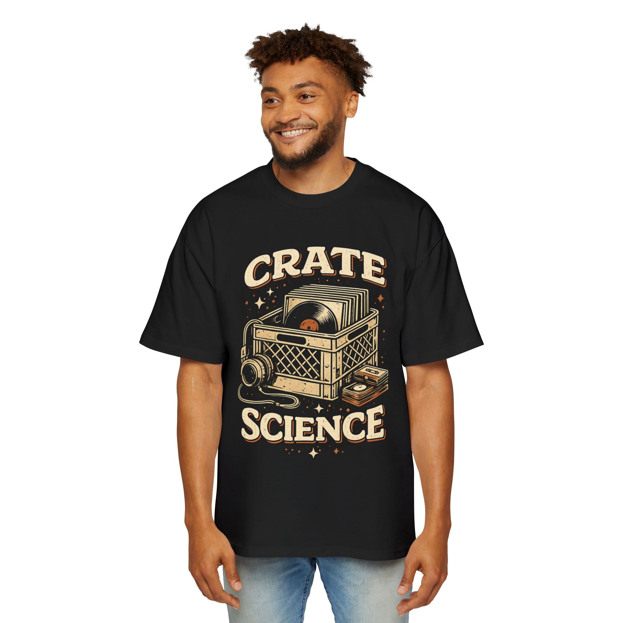 Crate Science Vintage Vinyl T-Shirt — DJ Record Collector Tee