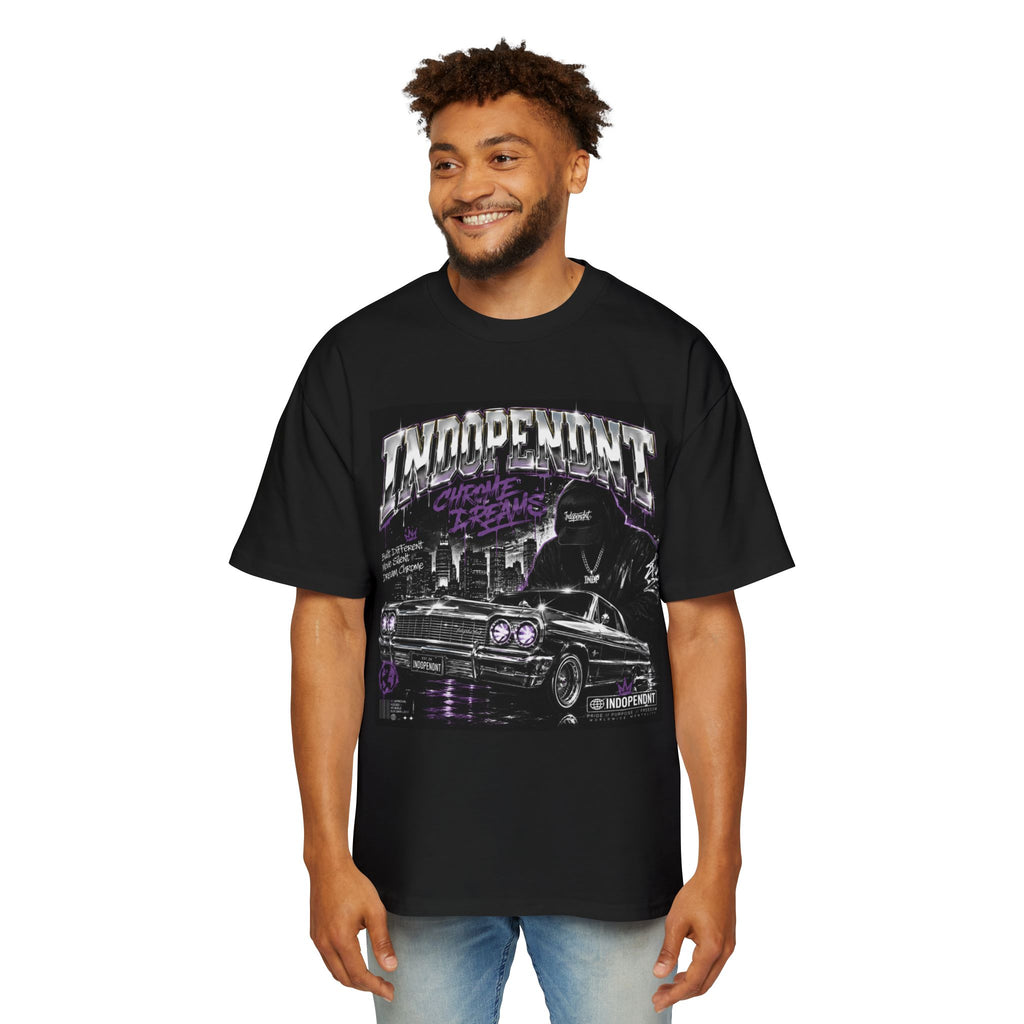 Independent Lowrider Tee — "Independent" Car Club Graphic Oversized Shirt