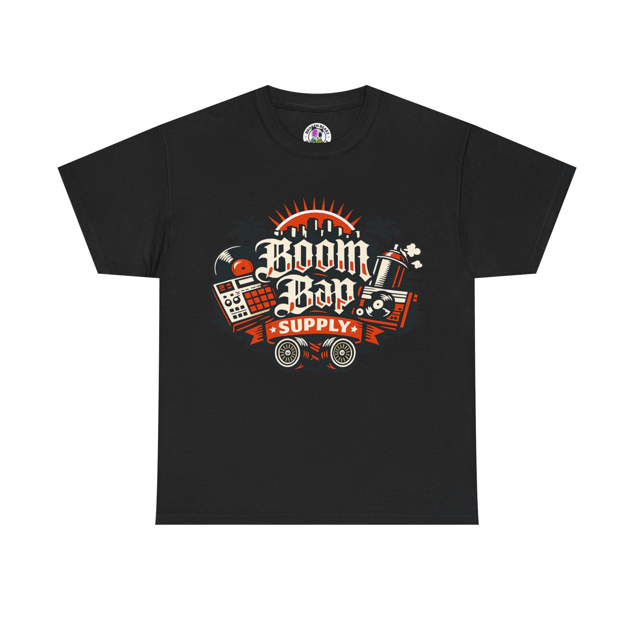 Boom Bap Supply Graphic Tee — Vintage Hip Hop DJ Shirt