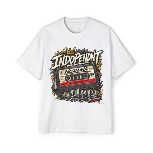 Cassette Nostalgia Tee — "Indopendent" Vintage Mixtape Graphic T-Shirt