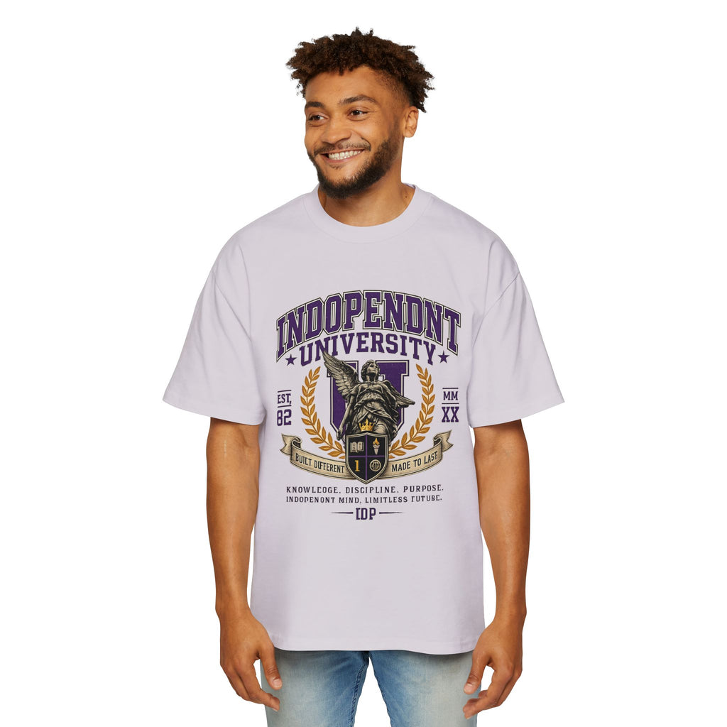 Independent University Graphic Tee — Vintage Collegiate Oversized Men's T-Shirt