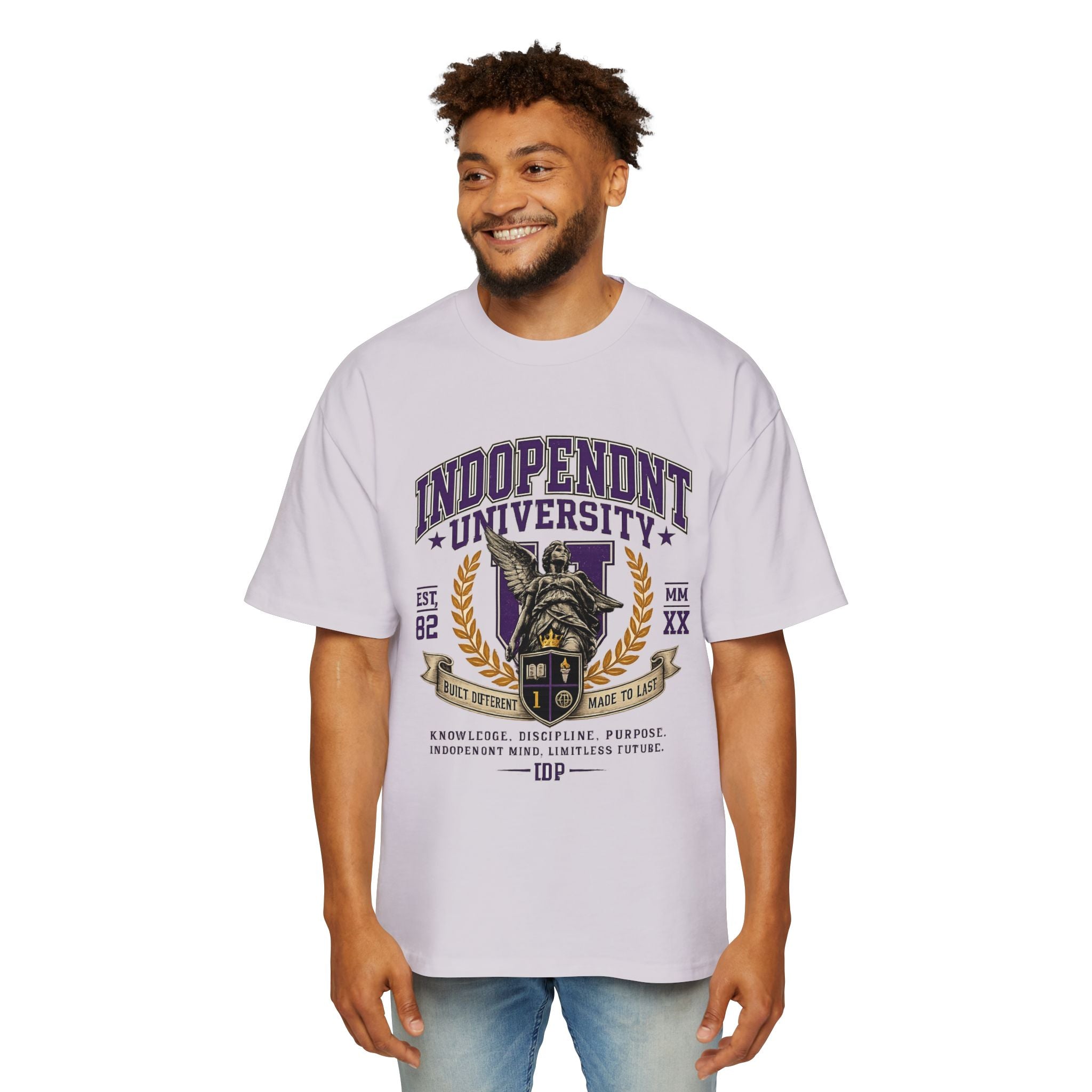 Independent University Graphic Tee — Vintage Collegiate Oversized Men's T-Shirt