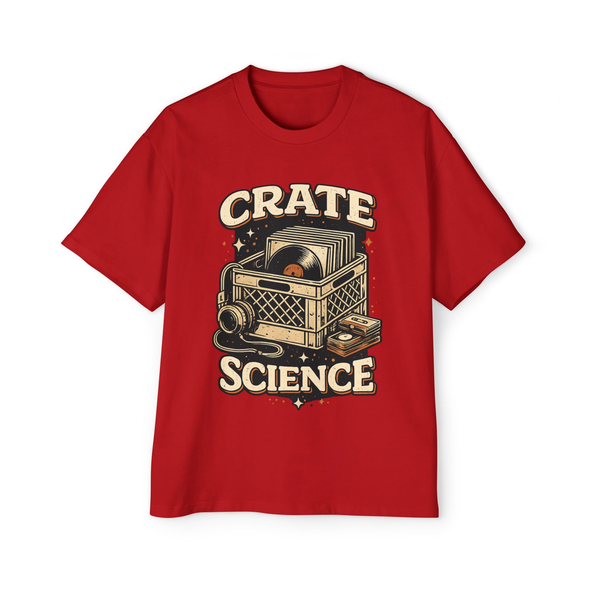 Crate Science Vintage Vinyl T-Shirt — DJ Record Collector Tee