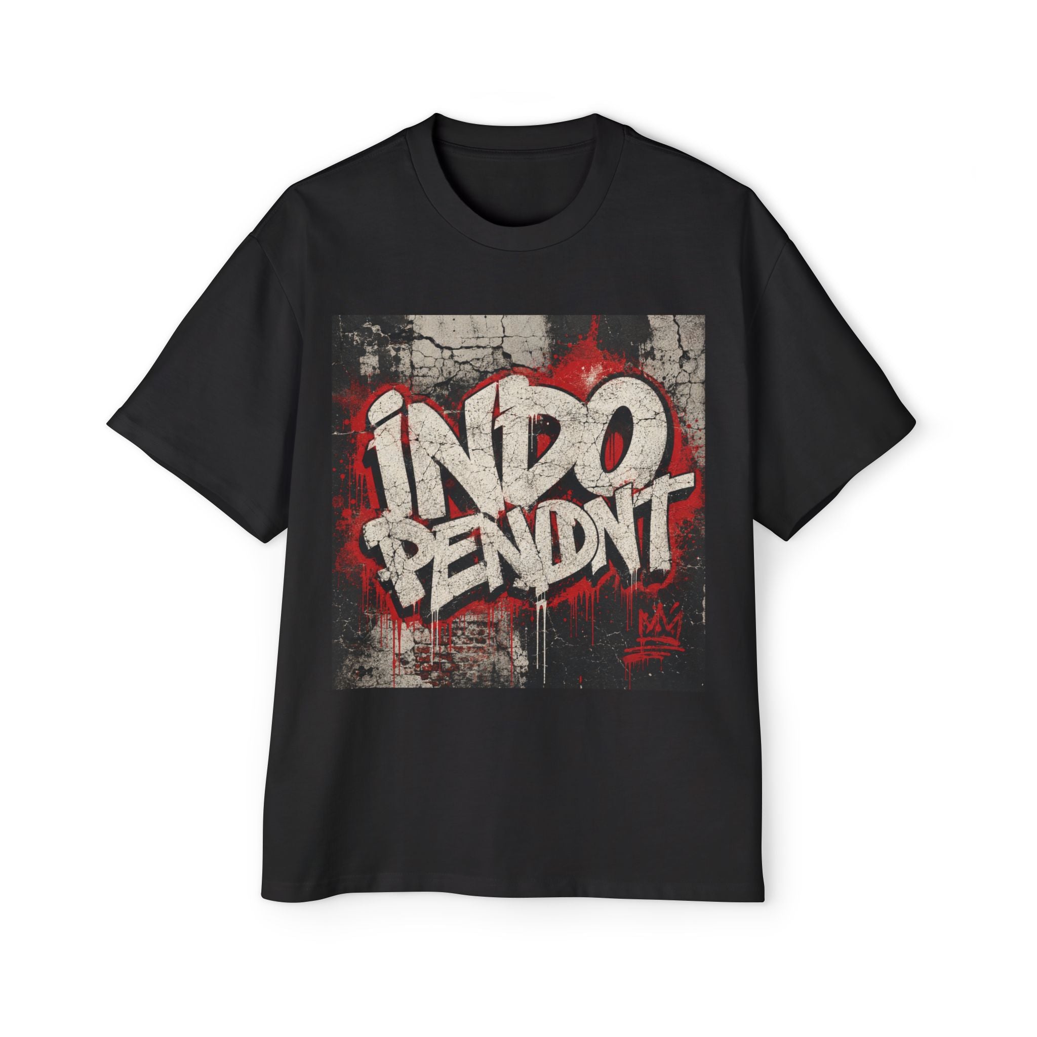 Independent Graffiti Tee — Men's Oversized Streetwear Shirt