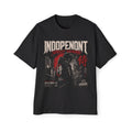 Samurai Streetwear Tee — "Independent" Graphic Oversized Men's T-Shirt