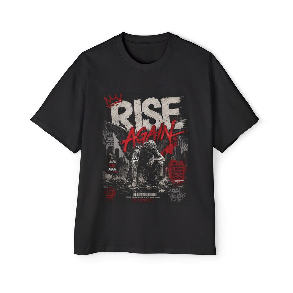Rise Again Graphic Tee — Urban Streetwear Men’s Oversized T-Shirt