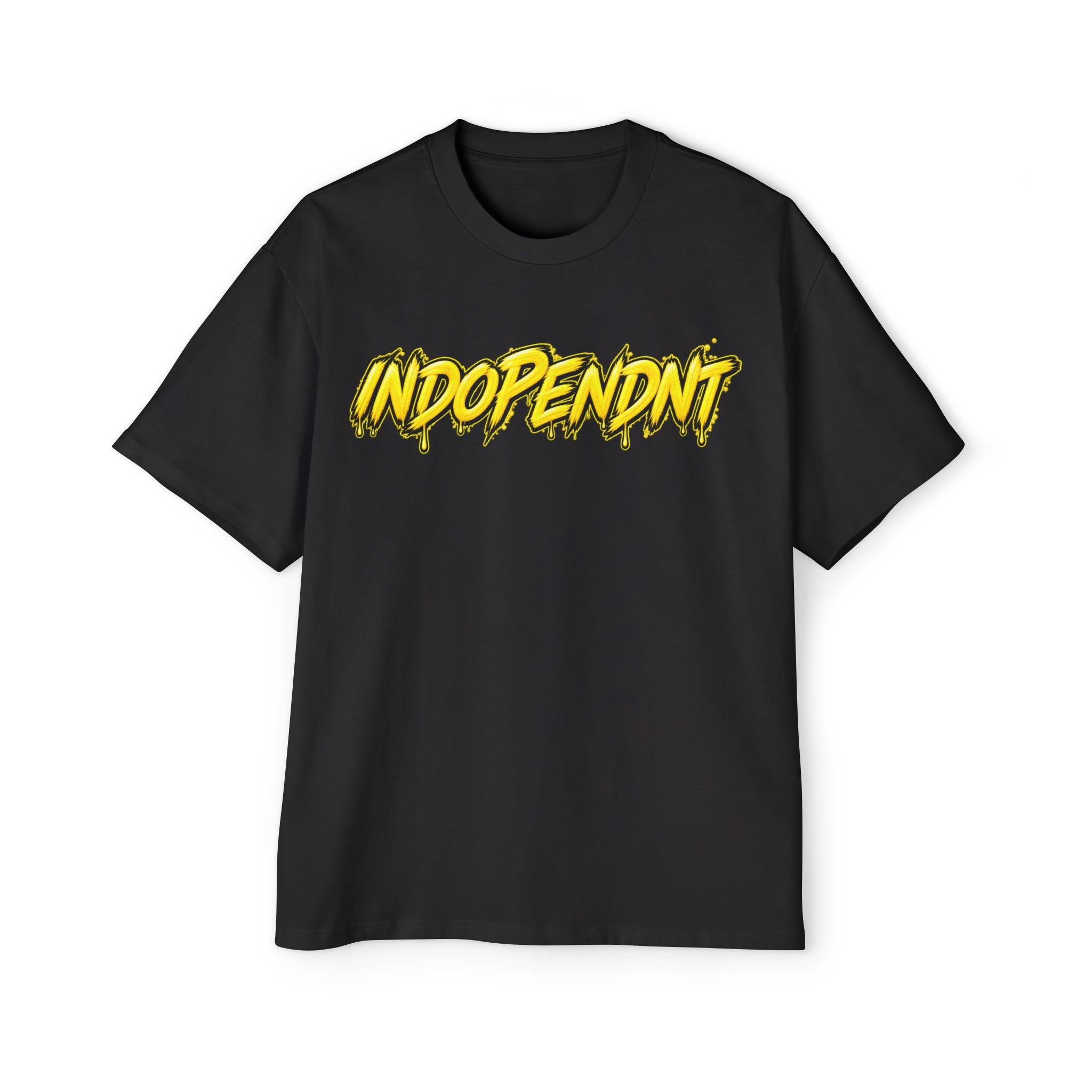 Independnt Graffiti Tee — Men's Oversized White T-Shirt