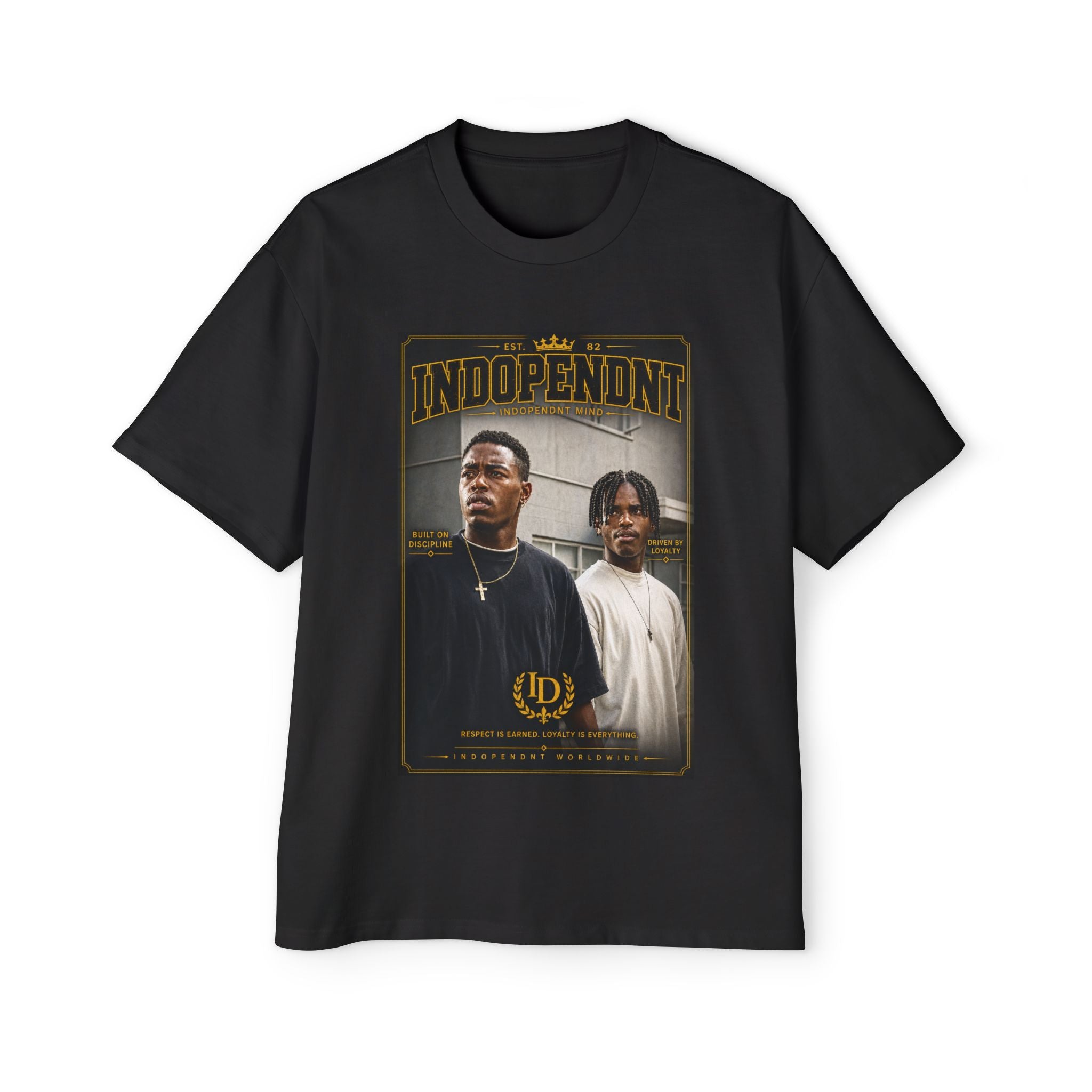 Independent Poster Tee — Men's Oversized Graphic T-Shirt