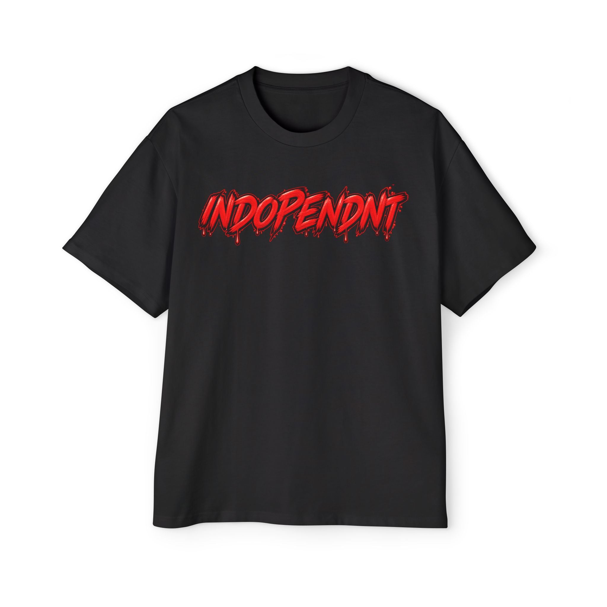 Independent Graphic Tee - Red Drip Streetwear Men’s Oversized T-Shirt