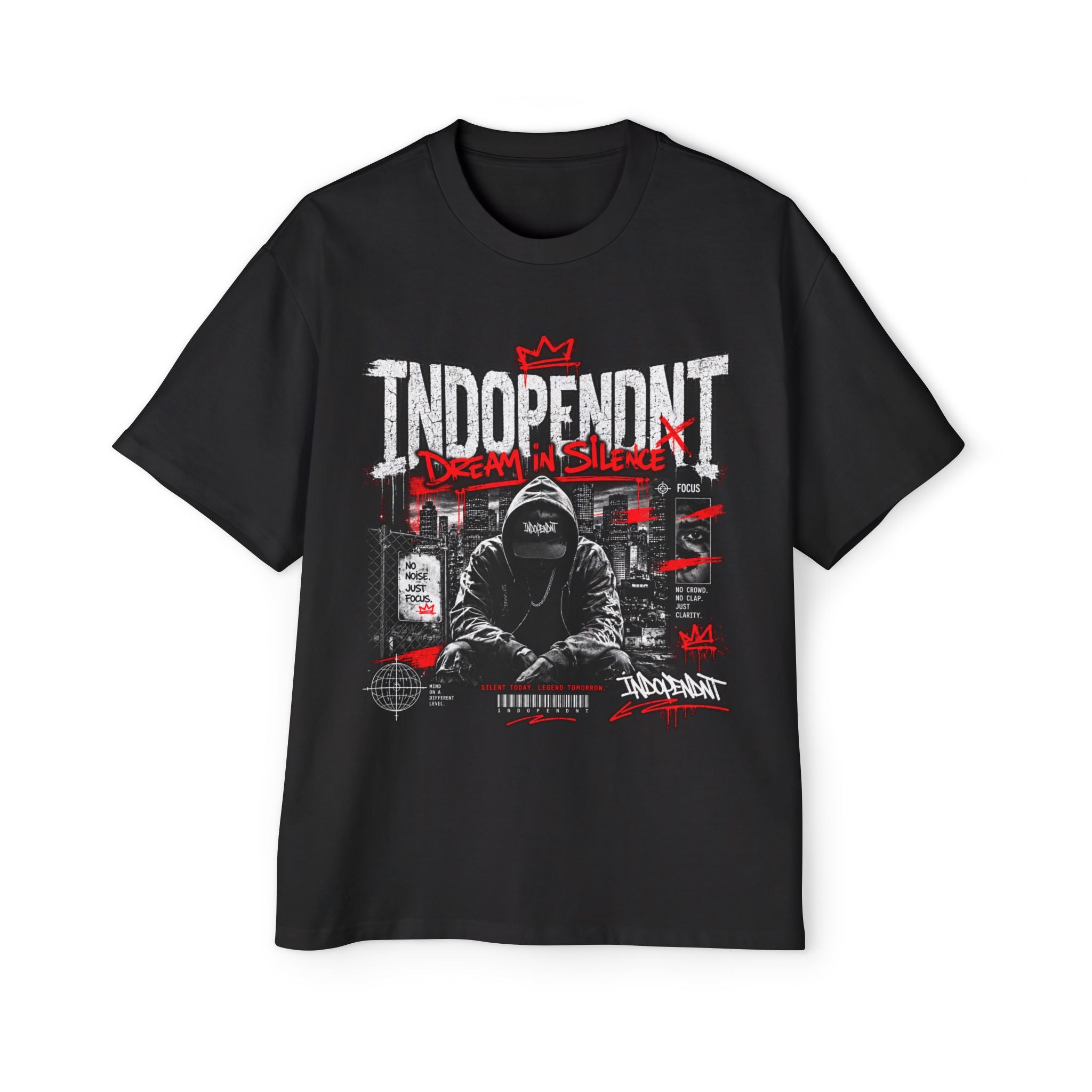 Indopendnt Streetwear Tee — 'Independent' Graphic Oversized Men’s T-Shirt