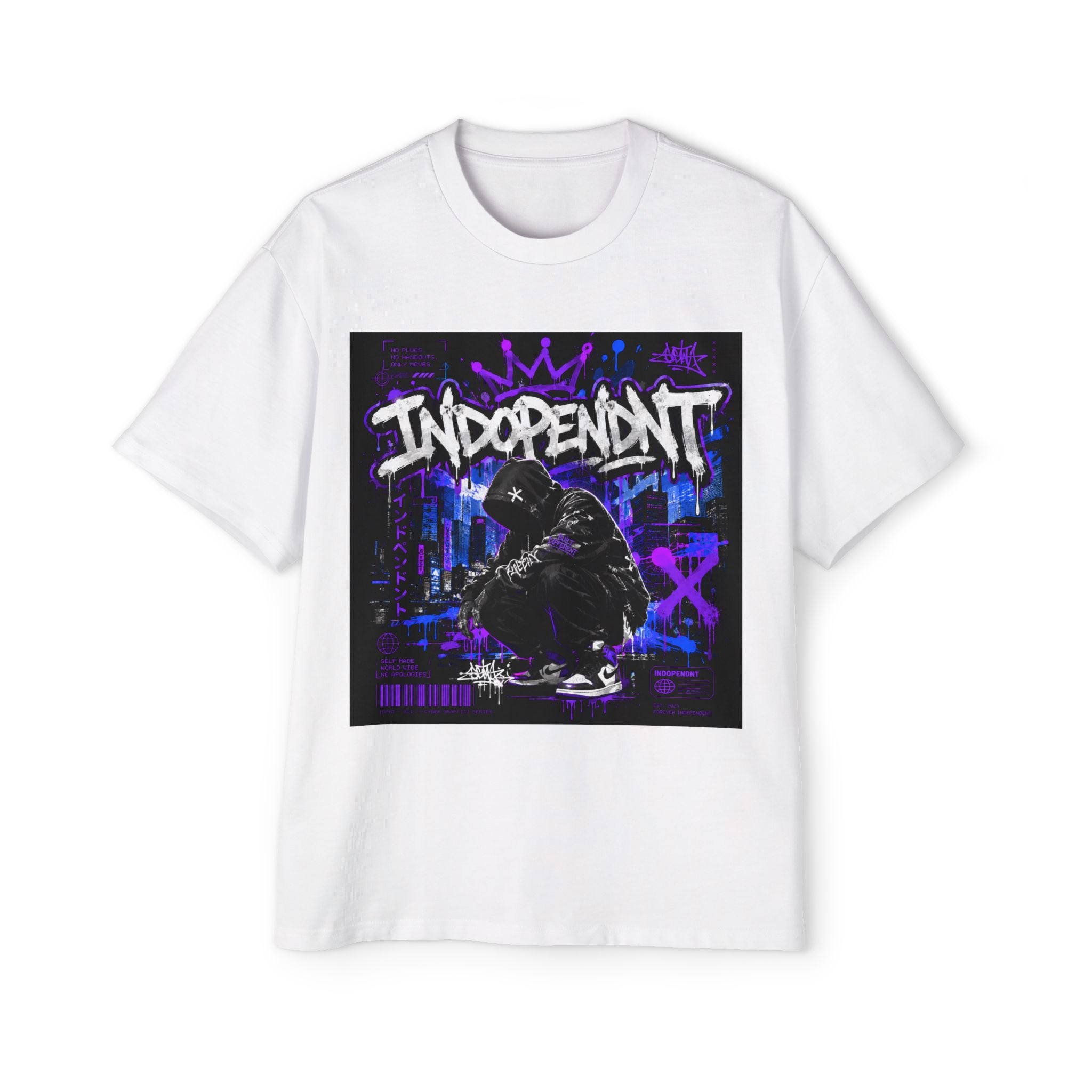 Independent Graffiti Tee — Urban Streetwear Oversized T‑Shirt