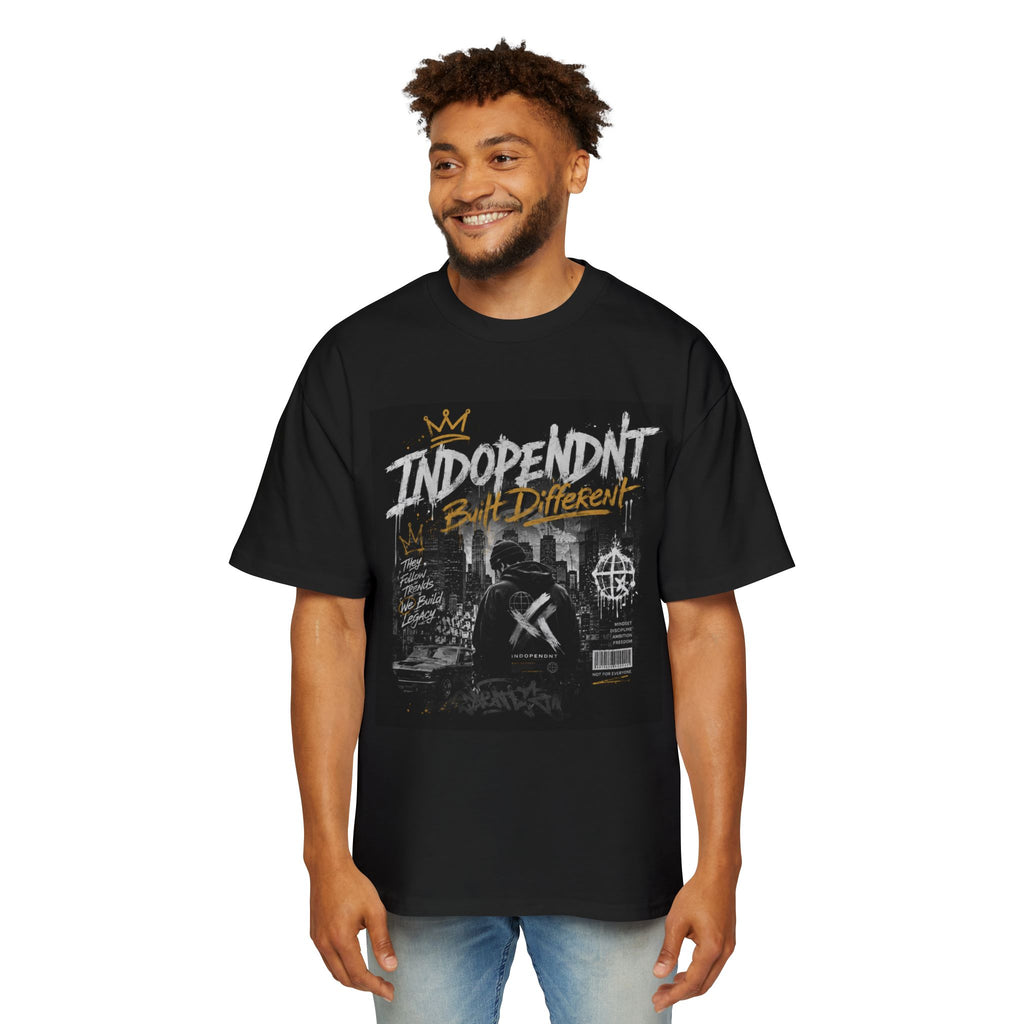 Independent But Different Graphic Tee — Urban Streetwear Men's Oversized T-Shirt