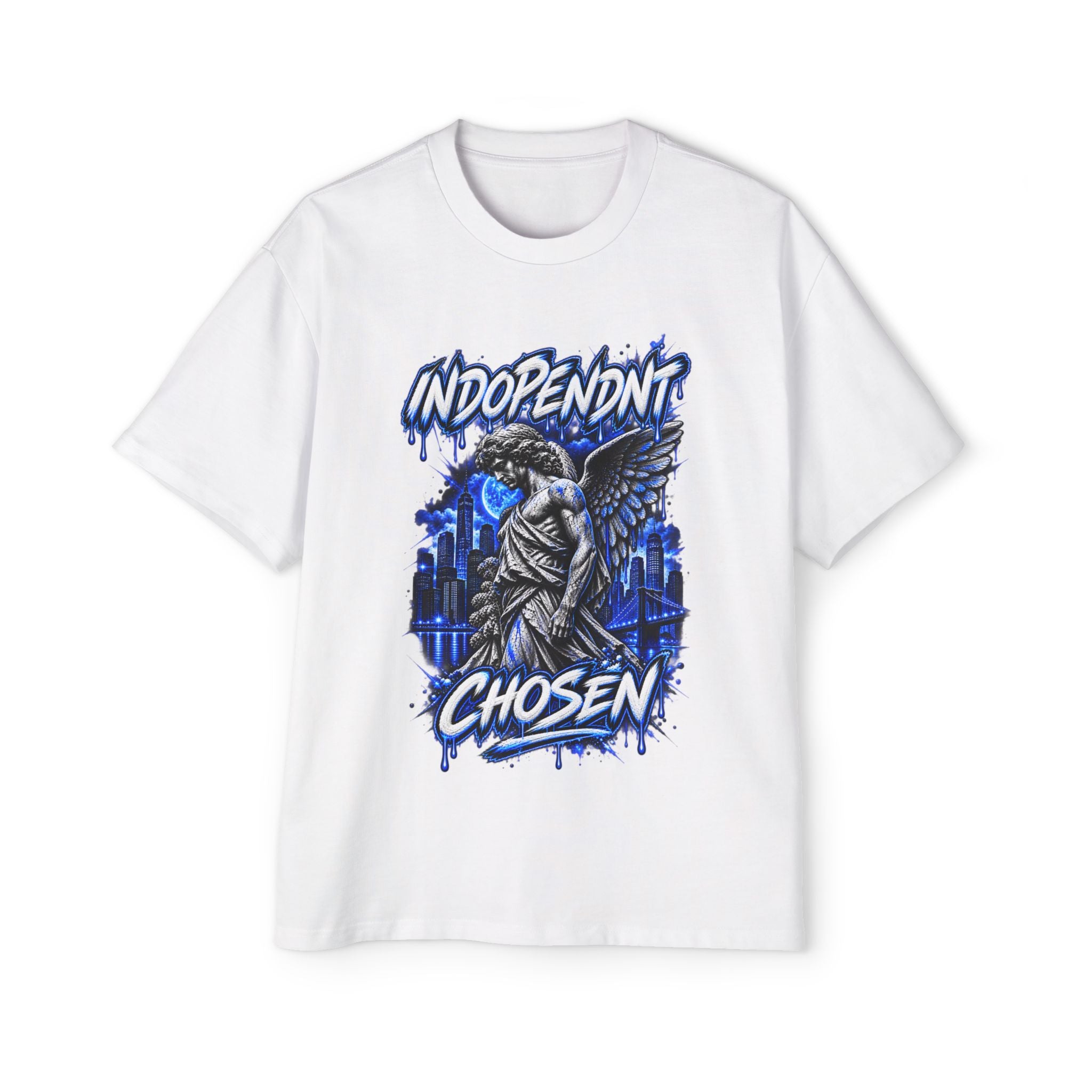 Chosen Guardian Graphic Tee — "Independent Chosen" Angel Streetwear T‑Shirt