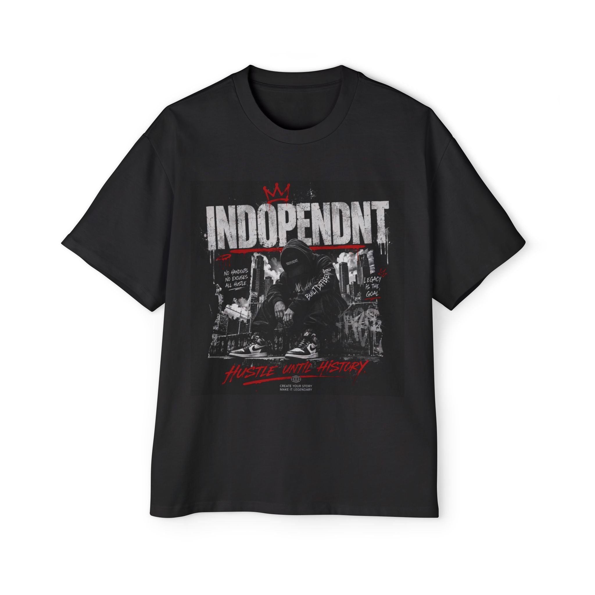 Independent Skate Graphic Tee — Men's Oversized Punk Rock Shirt