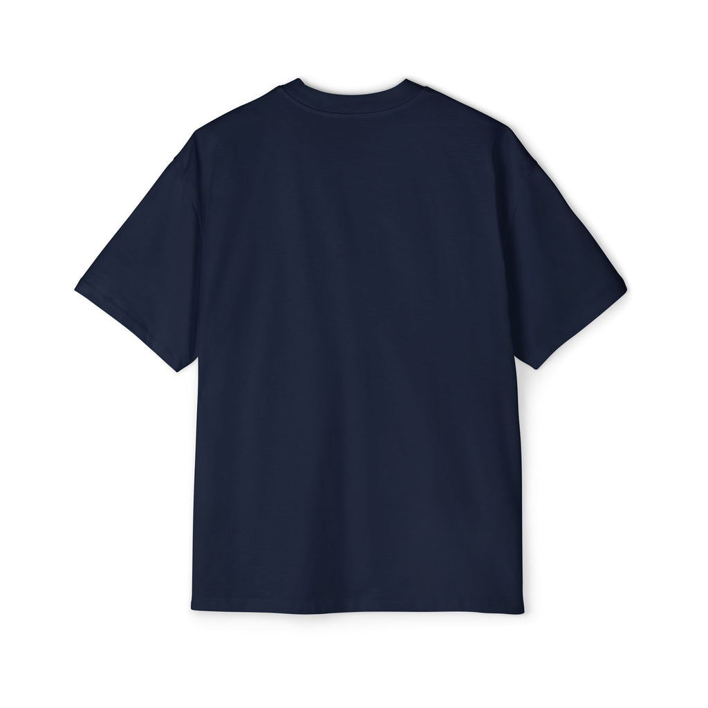 Independnt Script Tee — Retro Yellow & Blue Oversized Men’s T-Shirt