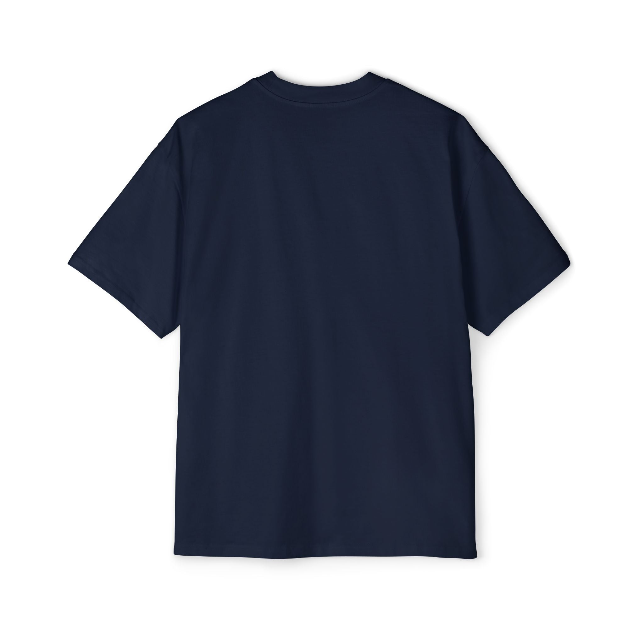 Independnt Script Tee — Retro Yellow & Blue Oversized Men’s T-Shirt