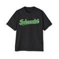 Indopendnt Green Script Tee — Men's Oversized Graphic T-Shirt