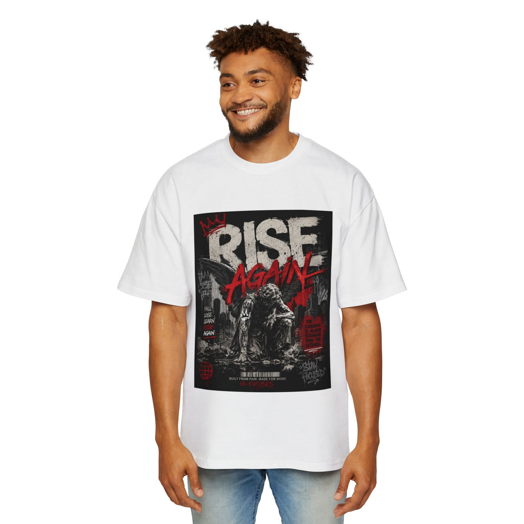 Rise Again Graphic Tee — Urban Streetwear Men’s Oversized T-Shirt
