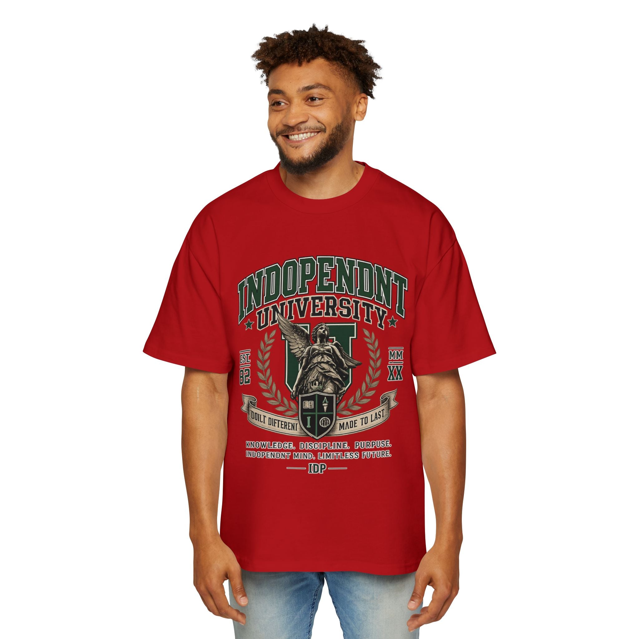 Independent University Graphic Tee — Classic Collegiate Crest T‑Shirt
