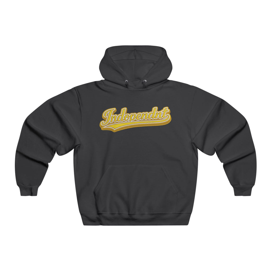 Indopendents Script Hoodie — Gold Crest Back Print