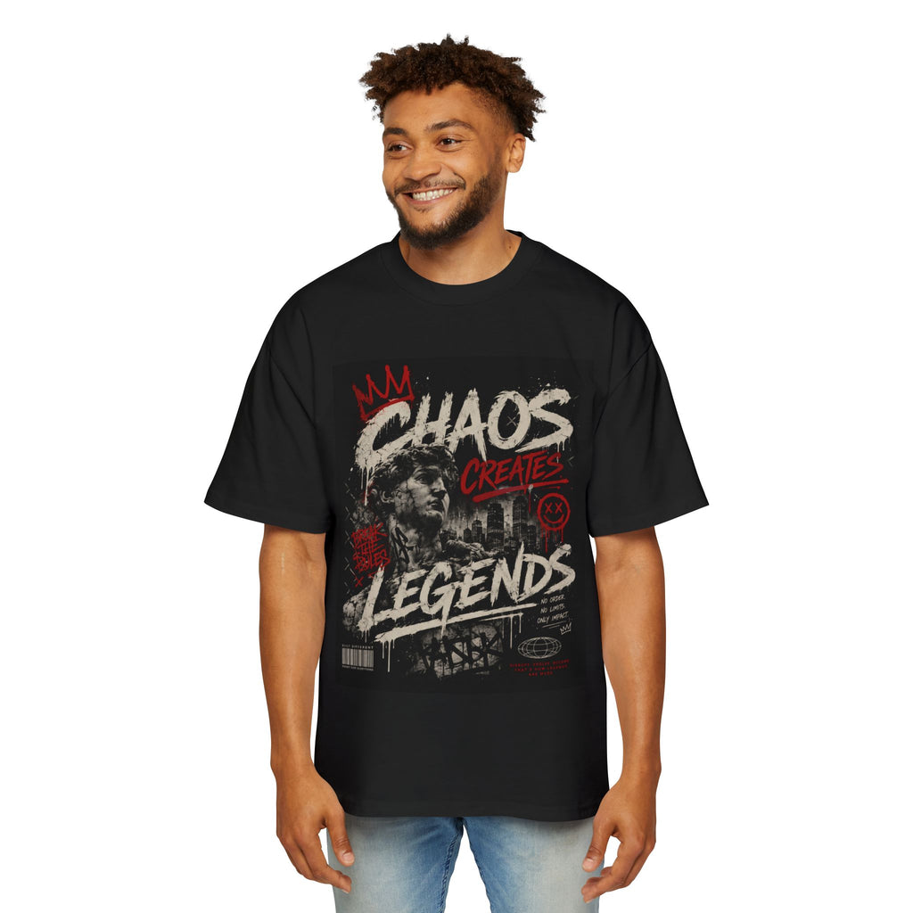 Chaos Creates Legends T-Shirt — Graphic Streetwear Tee for Men