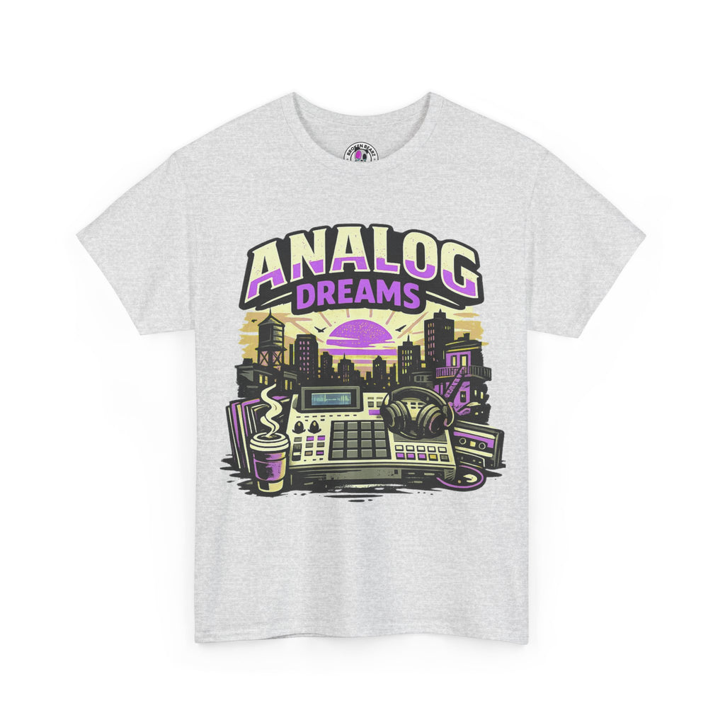 Analog Dreams Tee — Retro Synthwave Music Producer T-Shirt