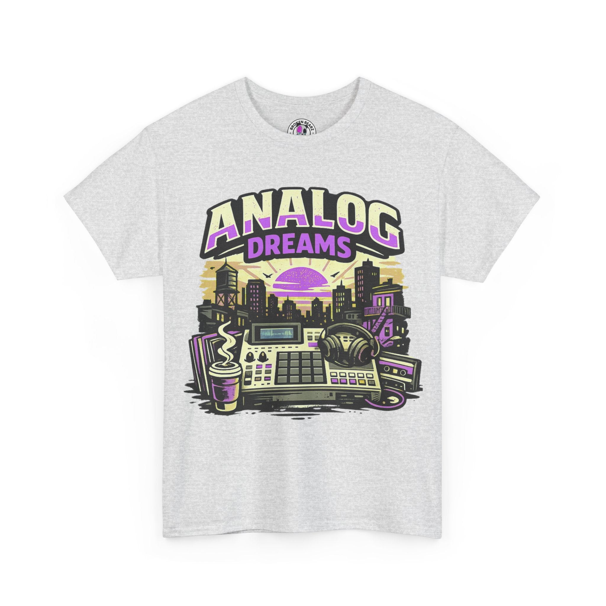Analog Dreams Tee — Retro Synthwave Music Producer T-Shirt
