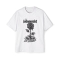 Indopendnt Rose Tee — 'No Justice' Graphic Oversized T-Shirt