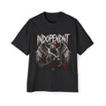 Graphic Tee — 'Independent' Fallen Angel Wings Heavy Oversized T-Shirt