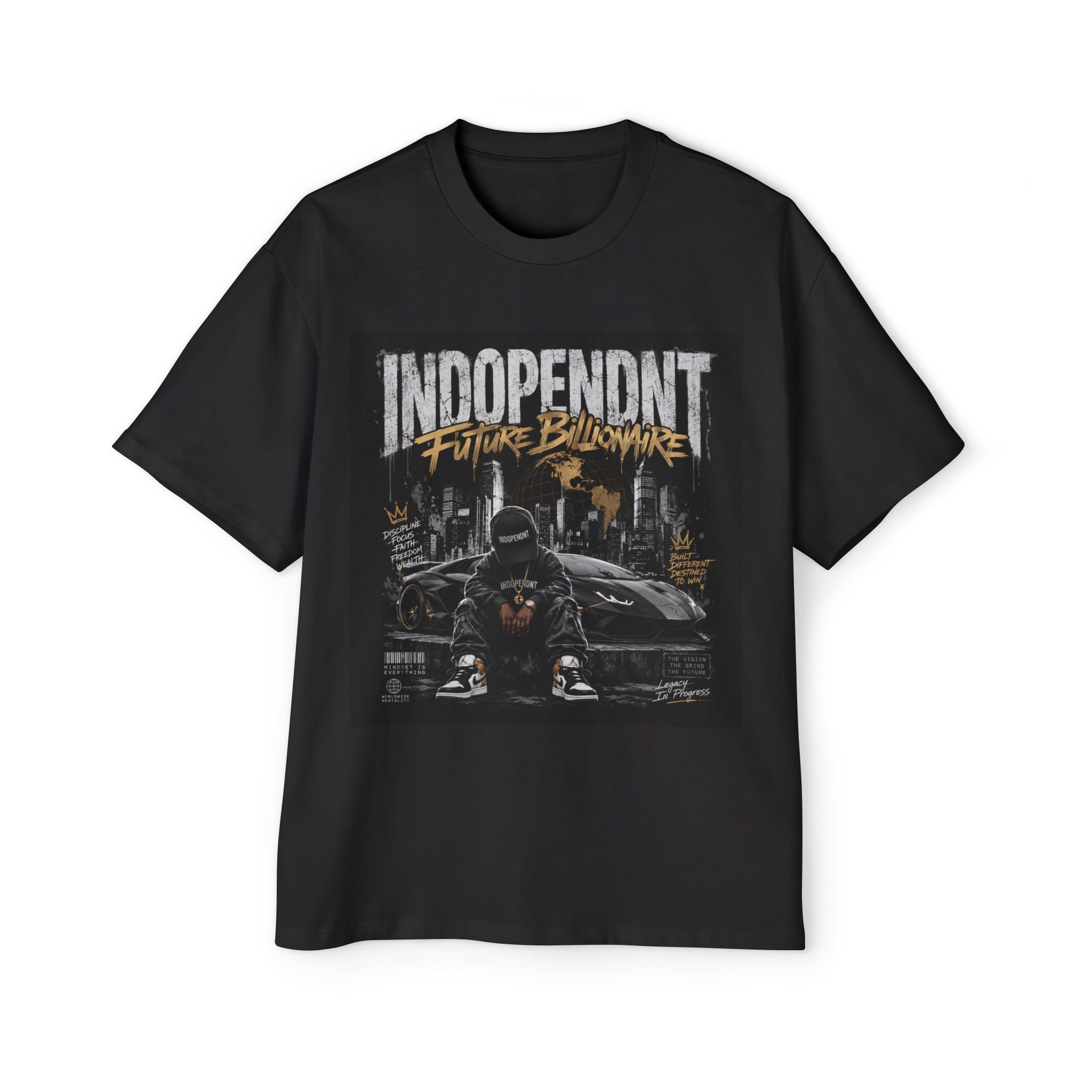 T-Shirt — "Independent Future Billionaire" Graphic Tee (Urban Streetwear)